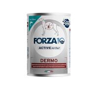 Forza 10 Umido Cane DERMO, alimento completo dietetico per cani adulti di tutte le taglie e razze ipoallergenico gusto PESCE, dermatologico, for dogs | 6 scatolette da 400 grammi l'una.