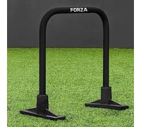 FORZA Archi Passaggi Calcio [Pacco da 4] | per Campi da Gioco in Erba/Erba Artificiale - Basi Opzionali | 9 Colori (Senza Borsa, Nero - con Basi)