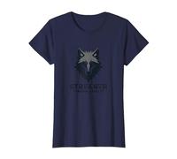 Forza Attraverso la LEALTÀ Wolf Pack Motto Maglietta, Donna, Navy, M