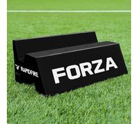 FORZA Basi per Sagome da Calcio | Due Stili | Attrezzature per Allenamento Tiri di Punizione E Passaggi | Pesi per Manichini Calcio Training (Base in Gomma 2 in 1)