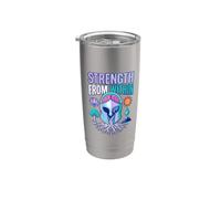 Forza Benessere Mentale Lui Appassionato Bicchiere termico in acciaio inox doppia parete