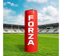 FORZA Borsa da rugby a tutta altezza, resistente alle intemperie, con nucleo in schiuma ammortizzante, con cuscinetto a contatto per giocatori mini, giovani, anziani e jumbo (rosso, giovani, senza