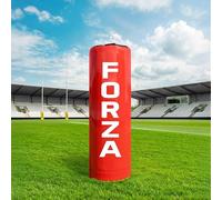 FORZA Borsa da rugby a tutta altezza, resistente alle intemperie, con nucleo in schiuma ammortizzante, con cuscinetto a contatto per giocatori mini, giovani, anziani e jumbo (rosso, mini, senza anello