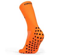 FORZA Calzini Antiscivolo Calcio [XS-XL] | Calze Sportive Con Grip - In 10 Colori - Per Tutti Gli Sport (Pacco Da 1, Arancione, L/XL (42-47))