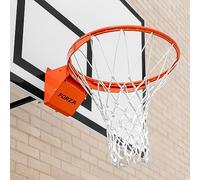 FORZA Canestro Da Basket Professionale - Da Montare A Muro | Anello Pallacanestro Per Interni Ed Esterni | Anello Flessibile Con Rete | Canestro Basket Con Piastra Per Montaggio Al Muro