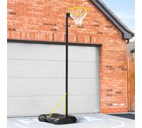 FORZA Canestro Netball Autoportante - Altezza Regolabile - Anello Regolamentare | Set - Base con Ruote | Palla & Pompa Opzionale (Solo Canesto)