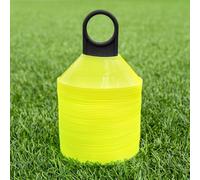 FORZA Coni da Allenamento Mini | Set Cinesini Multisportivi Marcatori Durevoli Piccoli | per Tutti Gli Sport - Pacco da 50 o 1000 (Giallo, Pacco da 50)