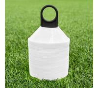 FORZA Coni da Allenamento Mini | Set Cinesini Multisportivi Marcatori Durevoli Piccoli | per Tutti Gli Sport - Pacco da 50 o 1000 (Bianco, Pacco da 50)