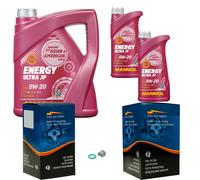 Forza Controllo Set 7 L mannol Energia Ultra JP 5W-20 per Nissan Micra IV 1.2
