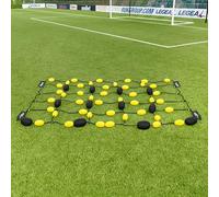 FORZA Deflettore Allenamento Calcio | Allenamento dei Riflessi Imprevedibili per I Portieri - Include Borsa E Picchetti A U [Pesi Opzionali] (Senza Pesi)