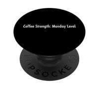 Forza del caffè: livello lunedì PopSockets PopGrip Adesivo