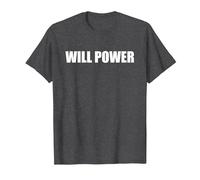 Forza di volontà Maglietta, Uomo, Grigio Scuro, 4XL