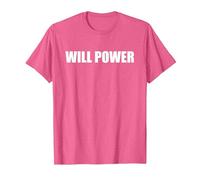 Forza di volontà Maglietta, Uomo, Rosa mélange, L
