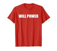 Forza di volontà Maglietta, Uomo, Rosso, 3XL