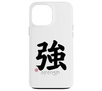 Forza Kanji in Giapponese Lettera Giapponese Simbolo Estetica Custodia per iPhone 13 Pro Max