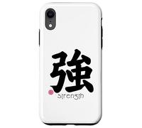 Forza Kanji in Giapponese Lettera Giapponese Simbolo Estetica Custodia per iPhone XR