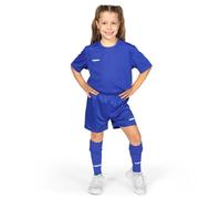 FORZA Kit da Calcio per Bambini | Set Completo | Maglia, Pantaloncini e Calze - Bambini & Bambine (Blu, 9-10 Anni)