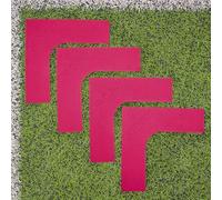FORZA Kit di Angoli per Marcare Campi | Confezione da 4 - Ideale per Marcare Campi da Gioco | Marcatori di Delimitazione [9 Colori] (Rosa)