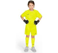 FORZA Kit Portiere A Maniche Corte per Bambini - Set Completo Unisex Junior con Maglia, Pantaloncini E Calze [5-14 Anni] | Leggero & Traspirante (Giallo Fluorescente, 7-8 Anni)