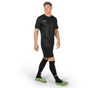 FORZA Kit Portiere Uomo [XS-XXL] | Kit Completo con Maglia, Pantaloncini & Calzettoni | 100% Poliestere & Traspirabile (Nero, M)