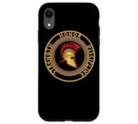Forza Onore Disciplina Combattente Soldato Spartan Spada Custodia per iPhone XR