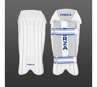 FORZA Original Wicket Keeper Pads | Cuscinetti leggeri per cricket con protezione per canna e schiuma, rivestimento in pelle artificiale e cinghie regolabili, taglie giovani e adulti (ragazzi)