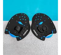 FORZA Pale Per Nuoto - Palette Per Allenamento Del Nuoto Per Il Miglioramento Della Tecnica E Della Forza - Piccolo, Medio E Grande [Fornite In Coppia] | Pinne Per Mani Regolabili (Piccolo (S))