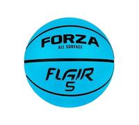 FORZA Pallone Da Basket in Gomma Flair | Palla Da Pallacanestro Resistente | Taglia 3,5, 6 & 7 | Eccellente Grip | Utilizzo Indoot & Outdoor (Misura 5 | Blu, Pacco Da 12)