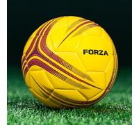 FORZA Pallone da Calcio Professionale per Allenamenti [Misure 1-5] - Junior & Senior - 5 Colori (Pacco da 1, Giallo, Taglia 5 (Standard Adulti))