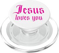 Forza per incoraggiarti nei momenti difficili, Gesù ti ama PopSockets PopGrip per MagSafe