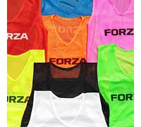 FORZA Pettorine Allenamento Calcio [Pacco da 15] - Pettorina Sportiva Ideale per Allenamenti | Disponibile in Vari Colori e Taglie | Perfette per Associazioni Sportive e Scuole (Bianco, Adulti (S/M))