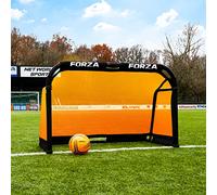 FORZA Porta Da Calcio Pieghevole - Porta da calcio Pieghevole In Alluminio | Ad Alta Visibilità (Senza Borsa, 1,2m x 0,8m - Arancione)