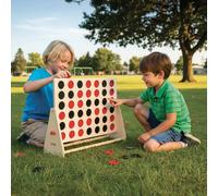 Forza Quattro Gigante in Legno - Gioco di Strategia e Logica da Giardino