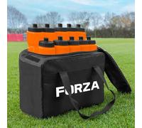FORZA Set 10 borracce D'acqua & Borsa | 9 Colori - Borraccia Sportiva (Arancione)