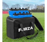 FORZA Set 10 borracce D'acqua & Borsa | 9 Colori - Borraccia Sportiva (Blu)