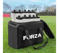 FORZA Set 10 borracce D'acqua & Borsa | 9 Colori - Borraccia Sportiva (Semitrasparente)