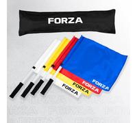 FORZA Set Di Bandiere Per Pallanuoto - 4 Bandiere Professionali Con Manico Antiscivolo | Durevoli E Ad Alta Visibilità Per Competizioni Di Tutti I Livelli
