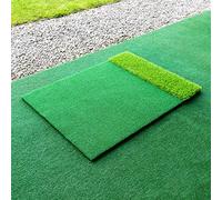 FORZA Tappetino da golf a doppio tappeto erboso 1,2 x 0,9 m, superficie ruvida e realistica per esercitarsi con frange e base ammortizzante, per allenamento al golf in interni ed esterni