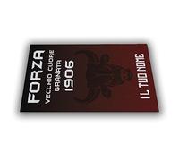 Forza Vecchio Cuore Granata 1906 Tappeto in Feltro gommato per interni Personalizzabile Con Nome Idea Regalo Compleanno Assorbente Antiscivolo Tifosi Toro Squadra del Cuore Calcio Varie Misure