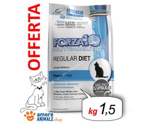 Forza10 Cat Regular Diet → Pesce - 1,5 kg - Crocchette Gatto, Gatti