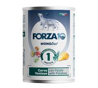 Forza10 Diet Patè monoproteico per cani 400 gr Cervo e Patate - Umido monoproteico cane - 1° ORDINE? scegli lo sconto BZR5 / BZR20 + 200 punti fedeltà