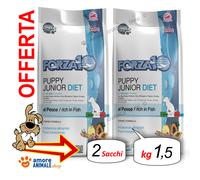 Forza10 Dog DIET Low Grain → Pesce Puppy Junior - 1,5 kg - Crocchette Cane