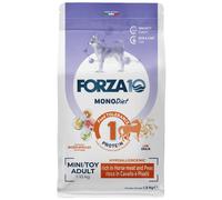 Forza10 MonoDiet Mini/Toy Adult Low Grain Hypoallergenic Cavallo e piselli 1,5 kg - Crocchette monoproteiche cane - 1° ORDINE? scegli lo sconto BZR5 / BZR20 + 200 punti fedeltà