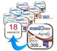 Forza10 SOLO DIET → Vaschette da 300 gr - GUSTI A SCELTA - Umido Per Cane, Cani