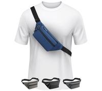 FORZAROCKET 2L EDC Sling Bag per uomo e donna - Borsa a tracolla anti borseggiatore - Resistente all'acqua, leggero - Plus Size Friendly - Tracolla lunga 167,6 cm - Outdoor, Rave, Night Walking, Blu