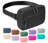 FORZAROCKET Marsupio Essential con tracolla lunga 177,8 cm e tasca frontale con cerniera, borsa a tracolla con tracolla estesa, marsupio per donne e uomini, nero, Extra Plus Size, Marsupio Everywhere