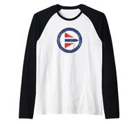 Forze Armate Royal Norwegian Air Force Roundel Norvegia Maglia con Maniche Raglan