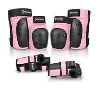 Forzueby Ginocchiere Gomitiere Protezioni per i Polsi 6 in 1 per Adulti/Bambini Set di Protezioni per Pattinaggio a Rotelle in Linea Skateboarding Scooter BMX ECC.