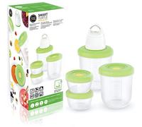 FOSA 4 contenitori per sottovuoto + confezionatrice per sottovuoto, adatti per microonde e lavastoviglie, contenitori rotondi per alimenti - Materiale privo di BPA