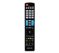 Fosa AKB73615306 TV Telecomando sostitutivo - Funziona con HDTV LED Smart TV - Controller universale ideale con le stesse funzioni del telecomando originale-Nero